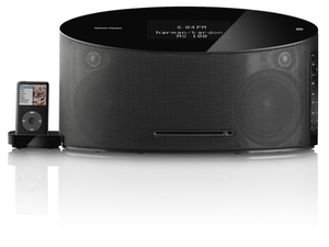 MS 100 - Black - High performance audio system with iPod dock - Hero